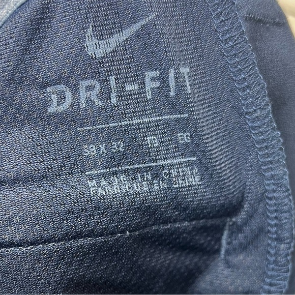 Nike Pants Men 38x30 Blue Dri Fit Straight Leg Chino Casual Workwear Office Golf - Picture 7 of 11